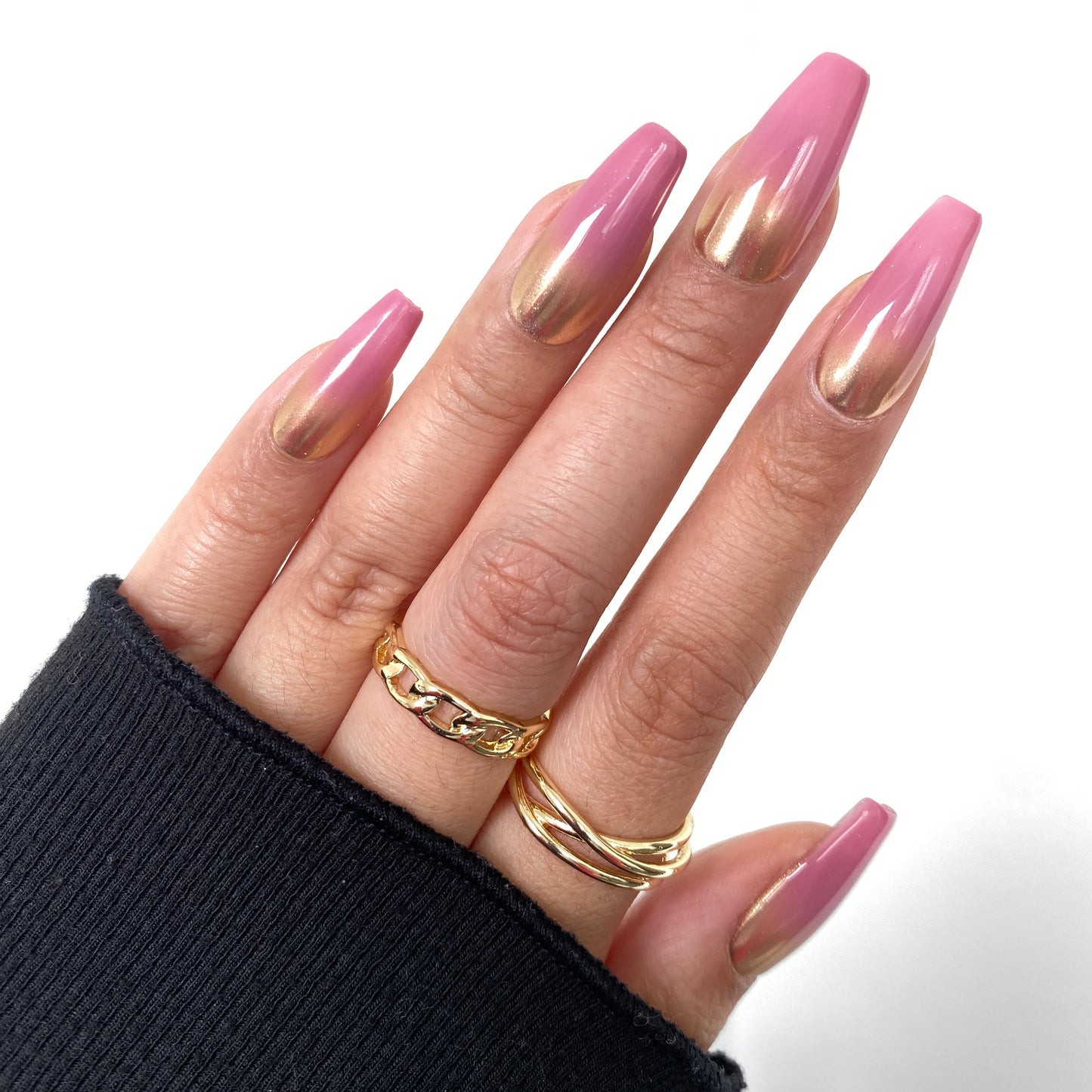Rose Gold Blush Ombre #C024