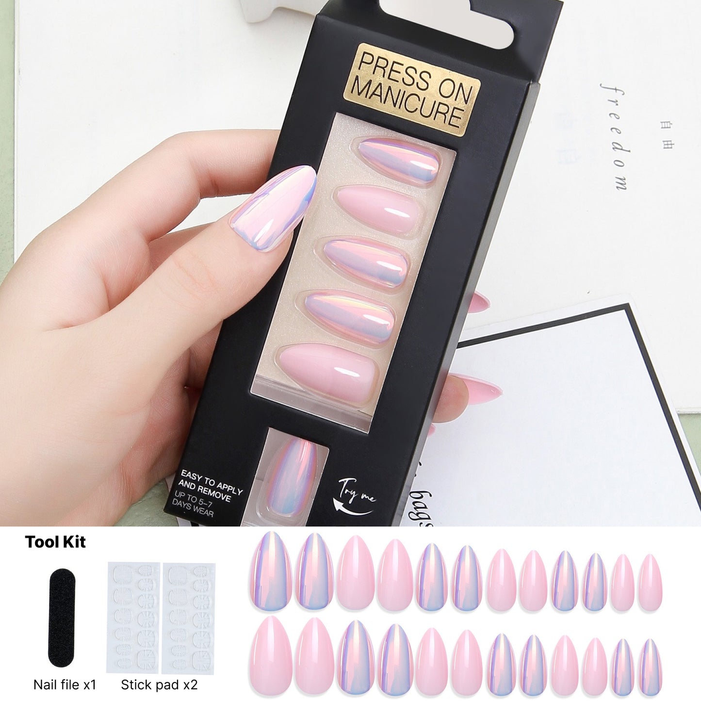 24-piece press-on nail