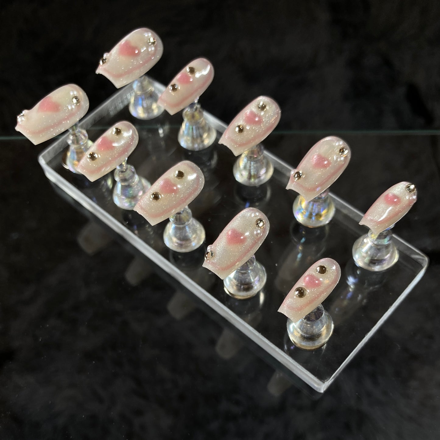 Pink Pearlescent Heartbeat C023