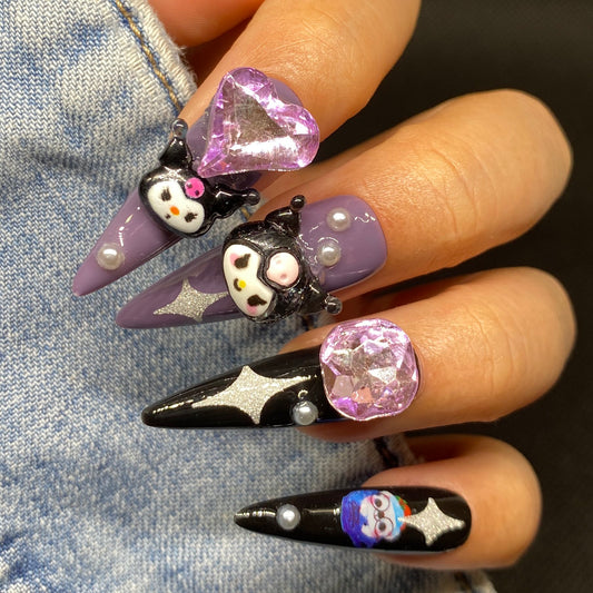 Kuromi Long nail S004